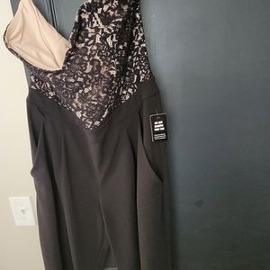 Express Strapless Jumpsuit with Pockets